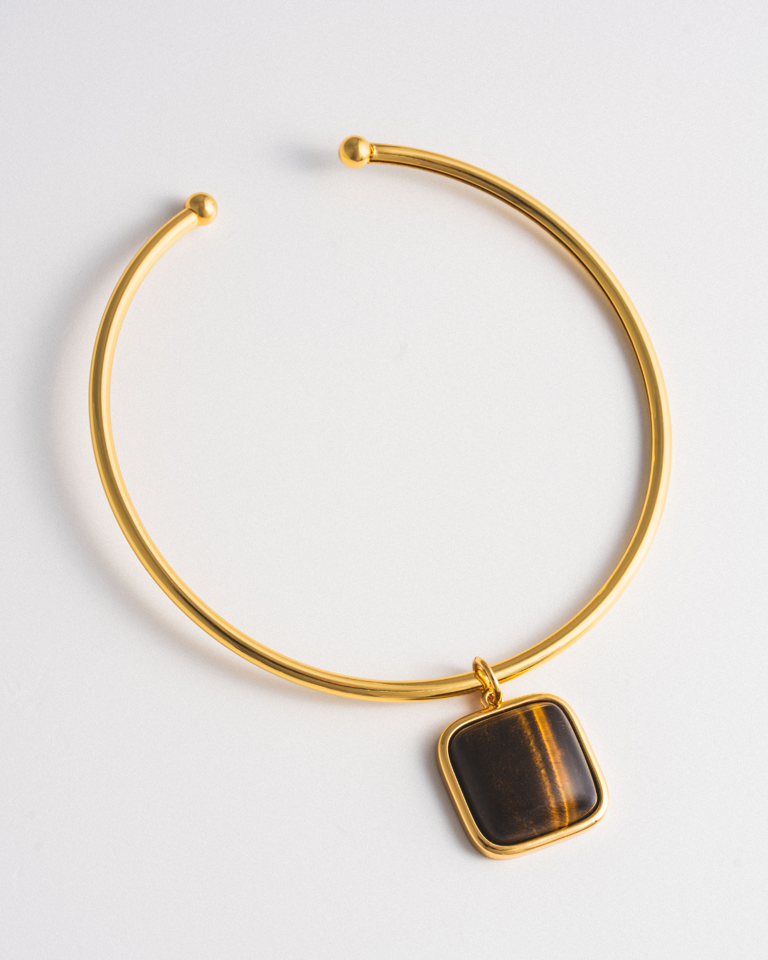 Tiger's Eye Bezel Choker