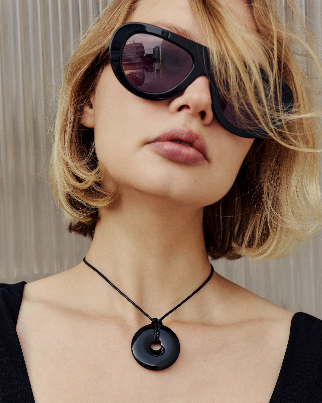 Onyx Cord Necklace