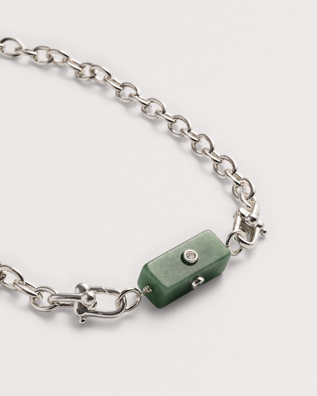 Green Aventurine Cable Girl Necklace