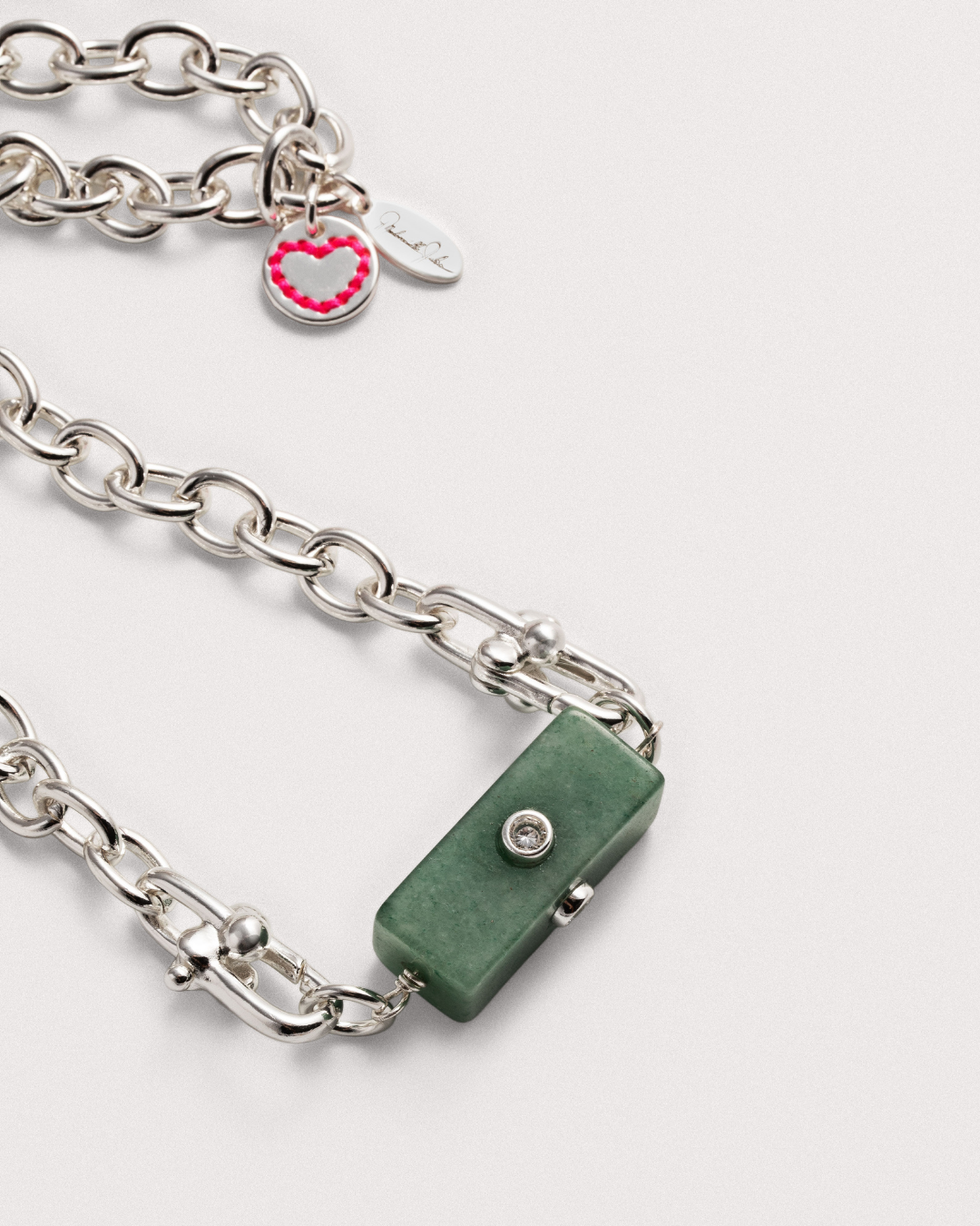 Collier Câble Fillette Aventurine Verte