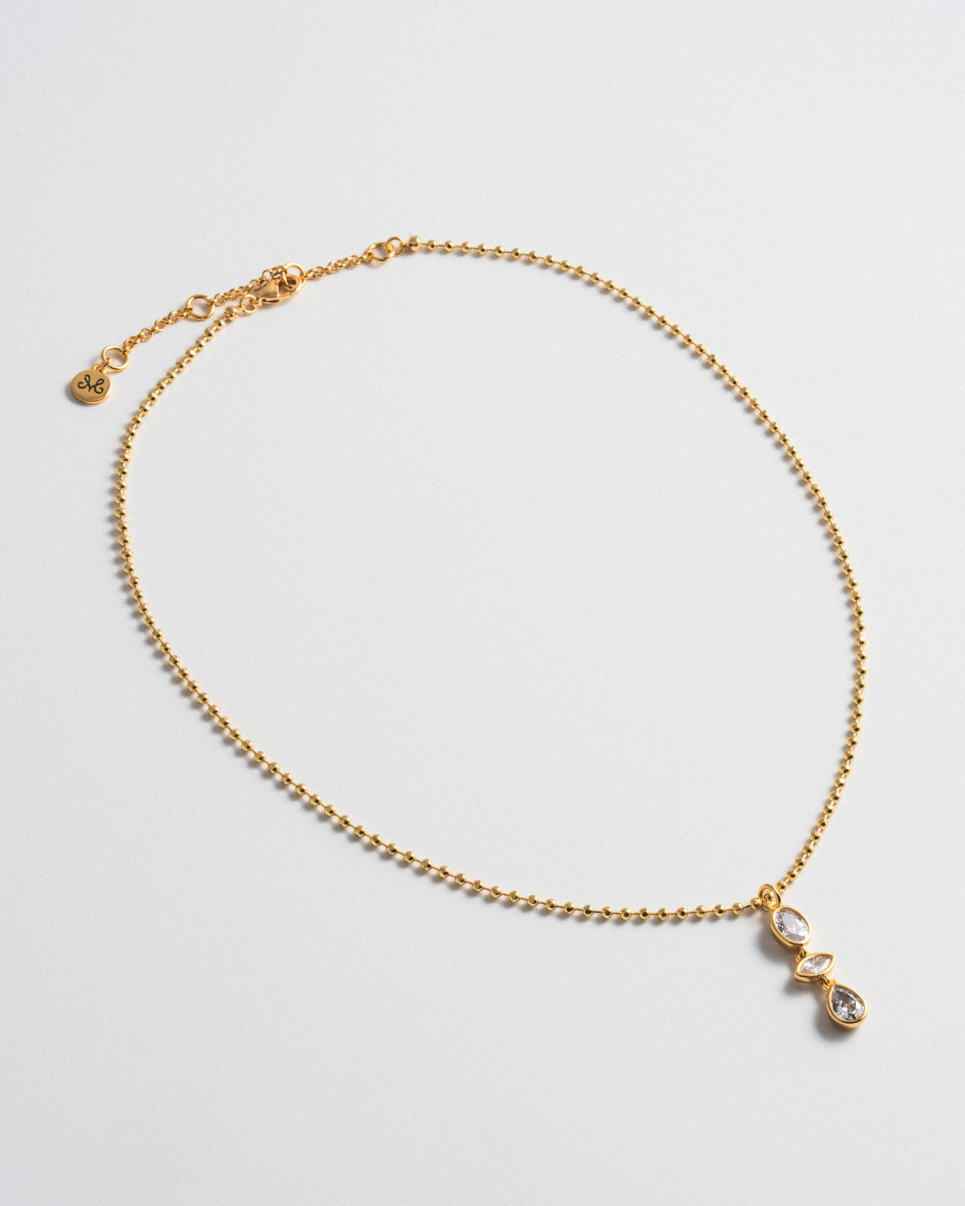KG Triple Drop Necklace
