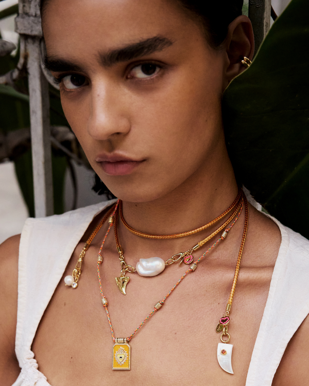 Eye of the Sun Necklace - Orange