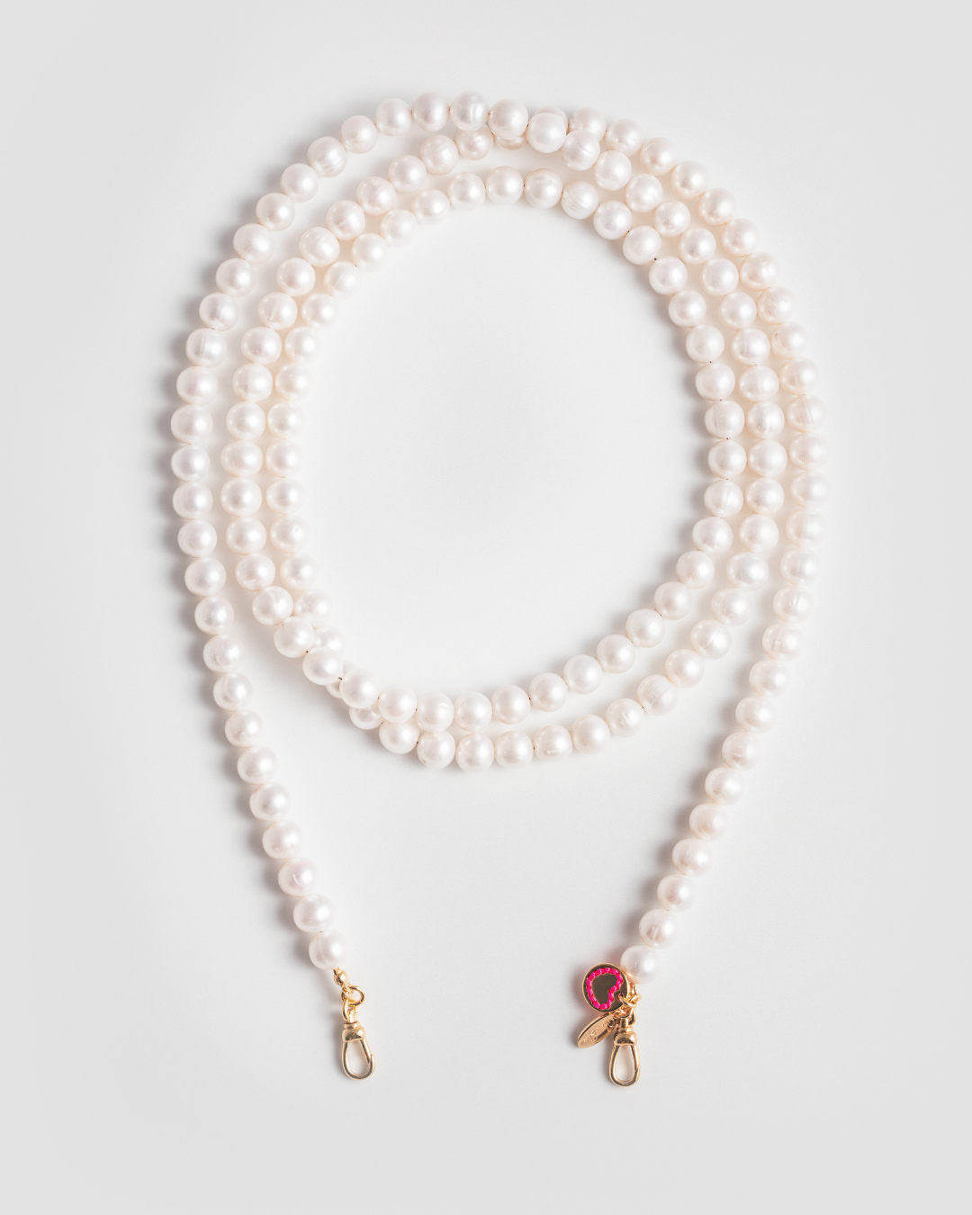 Wrap Around Pearl Necklace - Gold