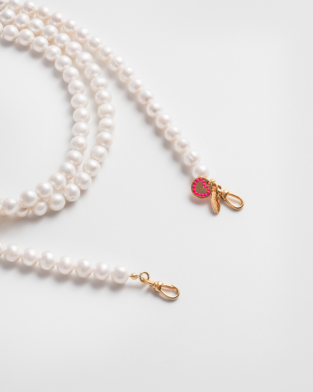 Wrap Around Pearl Necklace - Gold