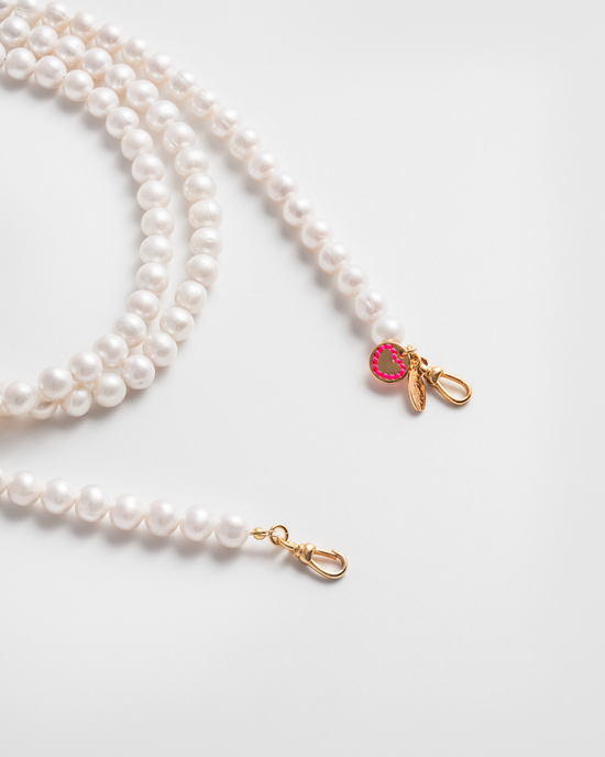 Wrap Around Pearl Necklace - Gold