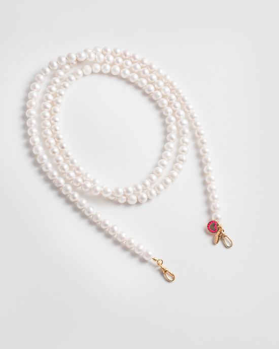 Wrap Around Pearl Necklace - Gold