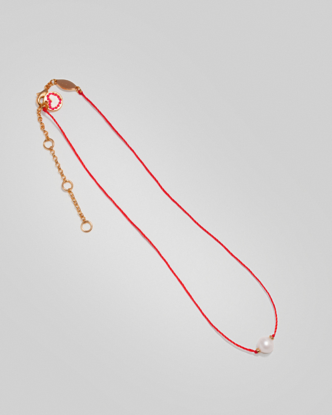 Lucky Thread Necklace - Red