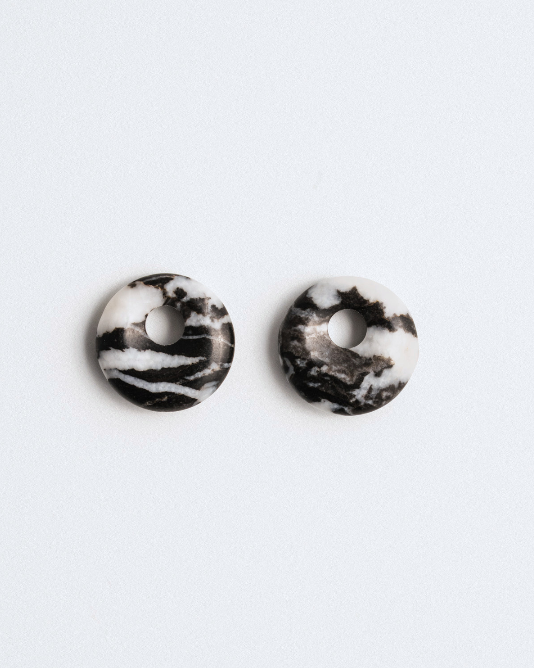 Zebra Jasper Doughnut Charms