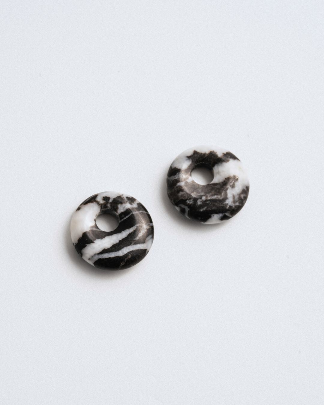 Zebra Jasper Doughnut Charms