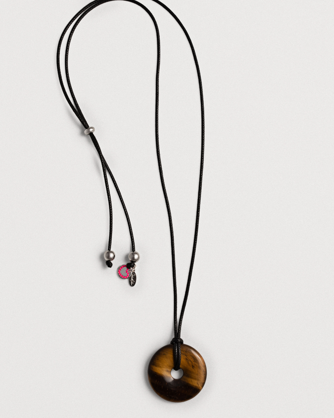 Black Leather Cord Necklace