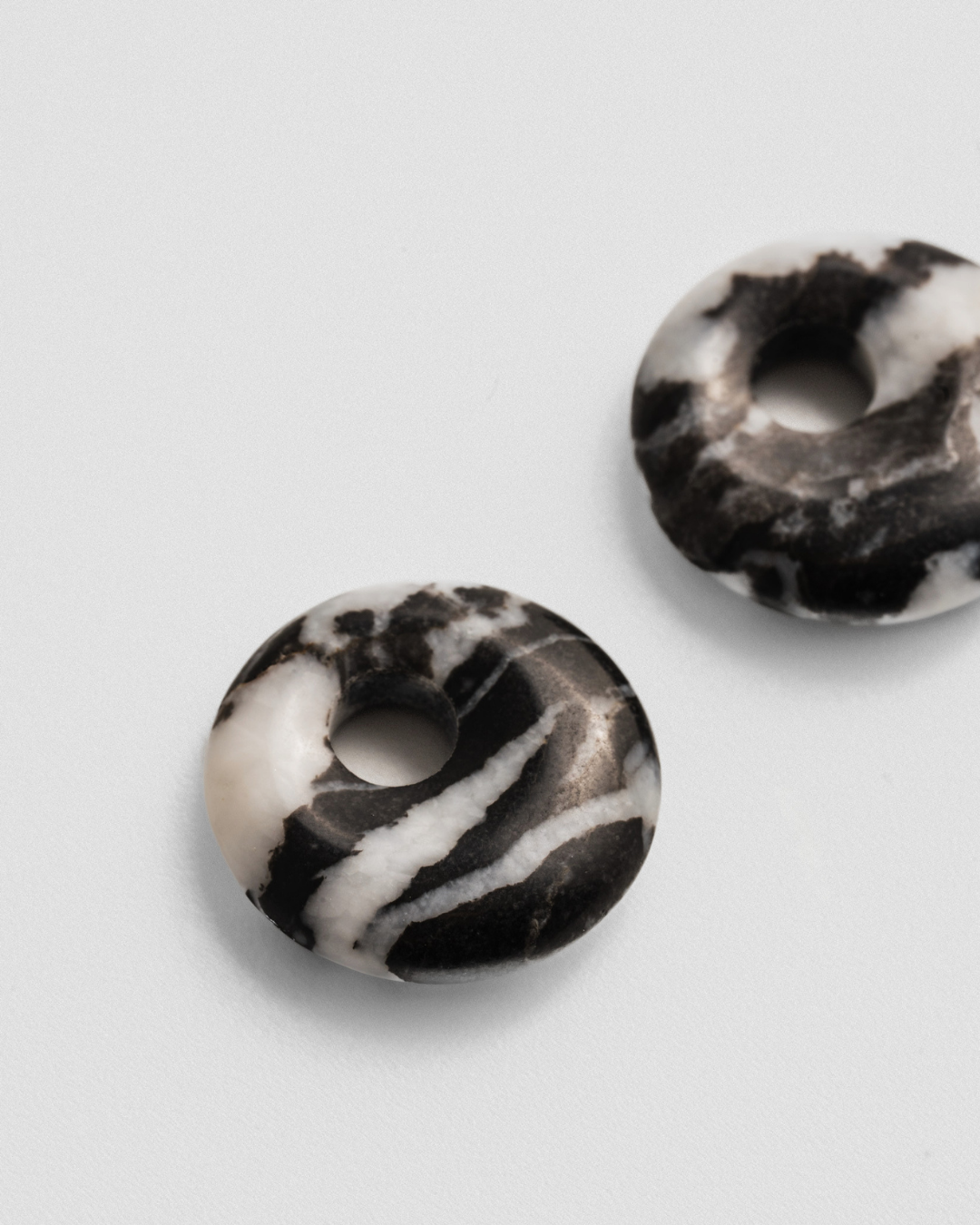 Zebra Jasper Doughnut Charms
