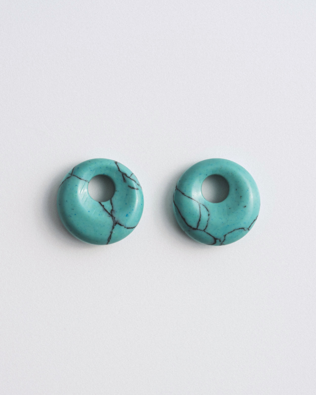 Turquoise Doughnut Charms