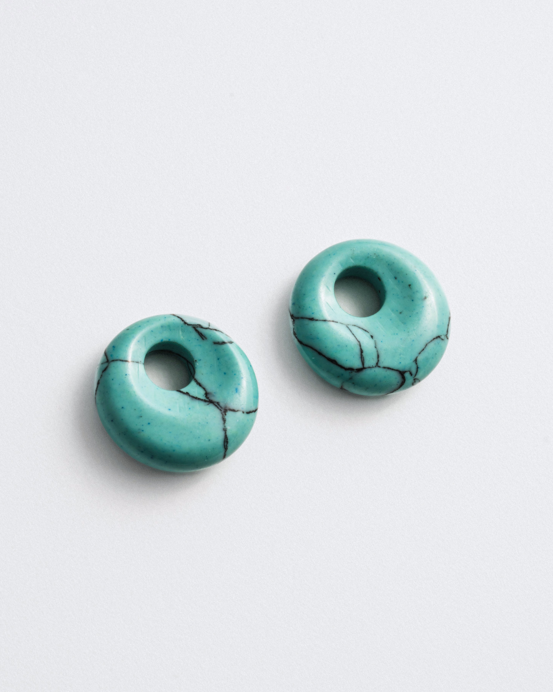 Turquoise Doughnut Charms
