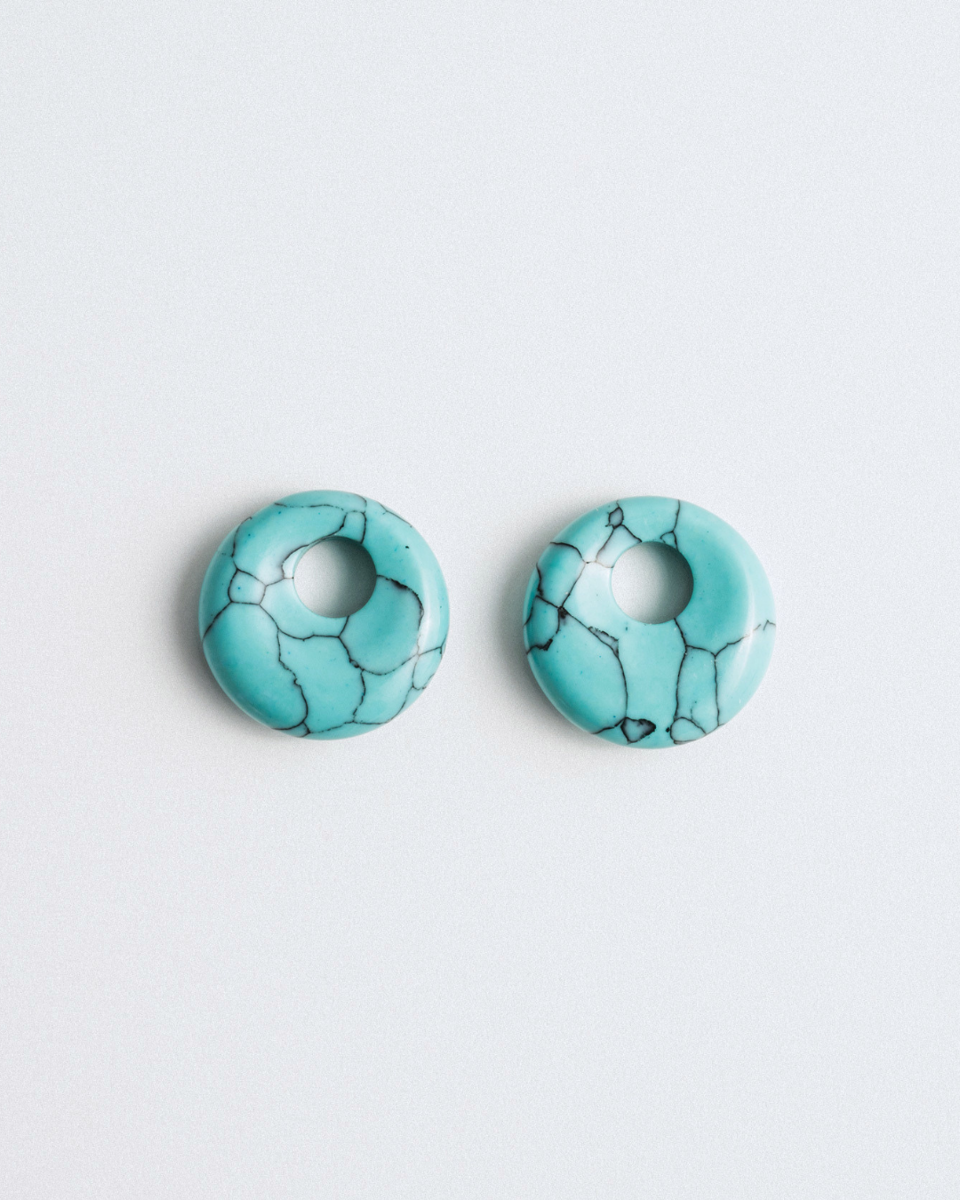 Turquoise Doughnut Charms