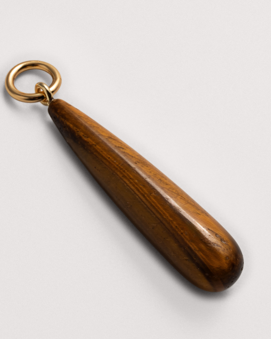 Tiger's Eye Teardrop Charms