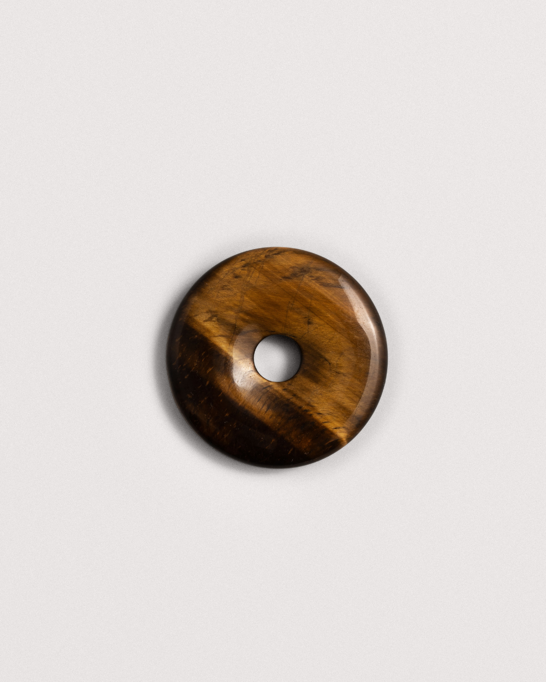 Tiger's Eye Doughnut Charm
