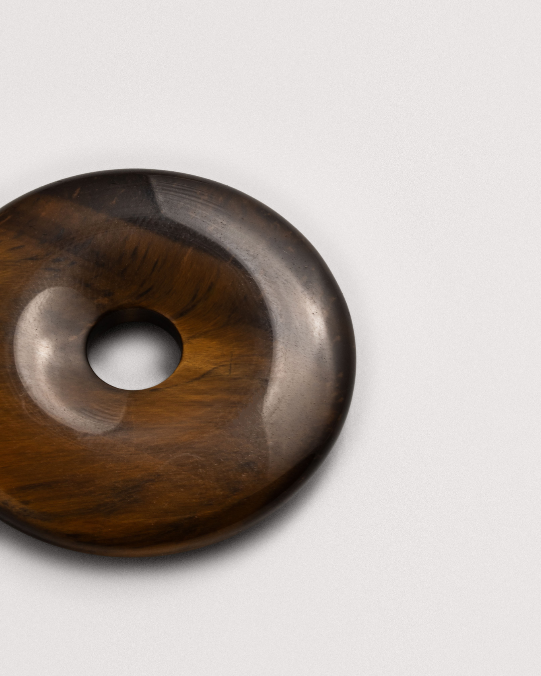 Tiger's Eye Doughnut Charm