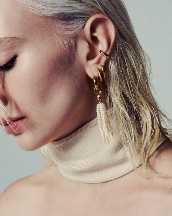 Pearl Tassel Charm - Gold