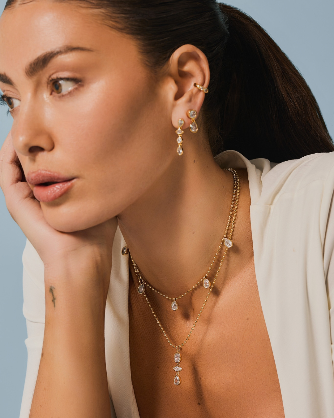 KG Bezel Ear Cuff