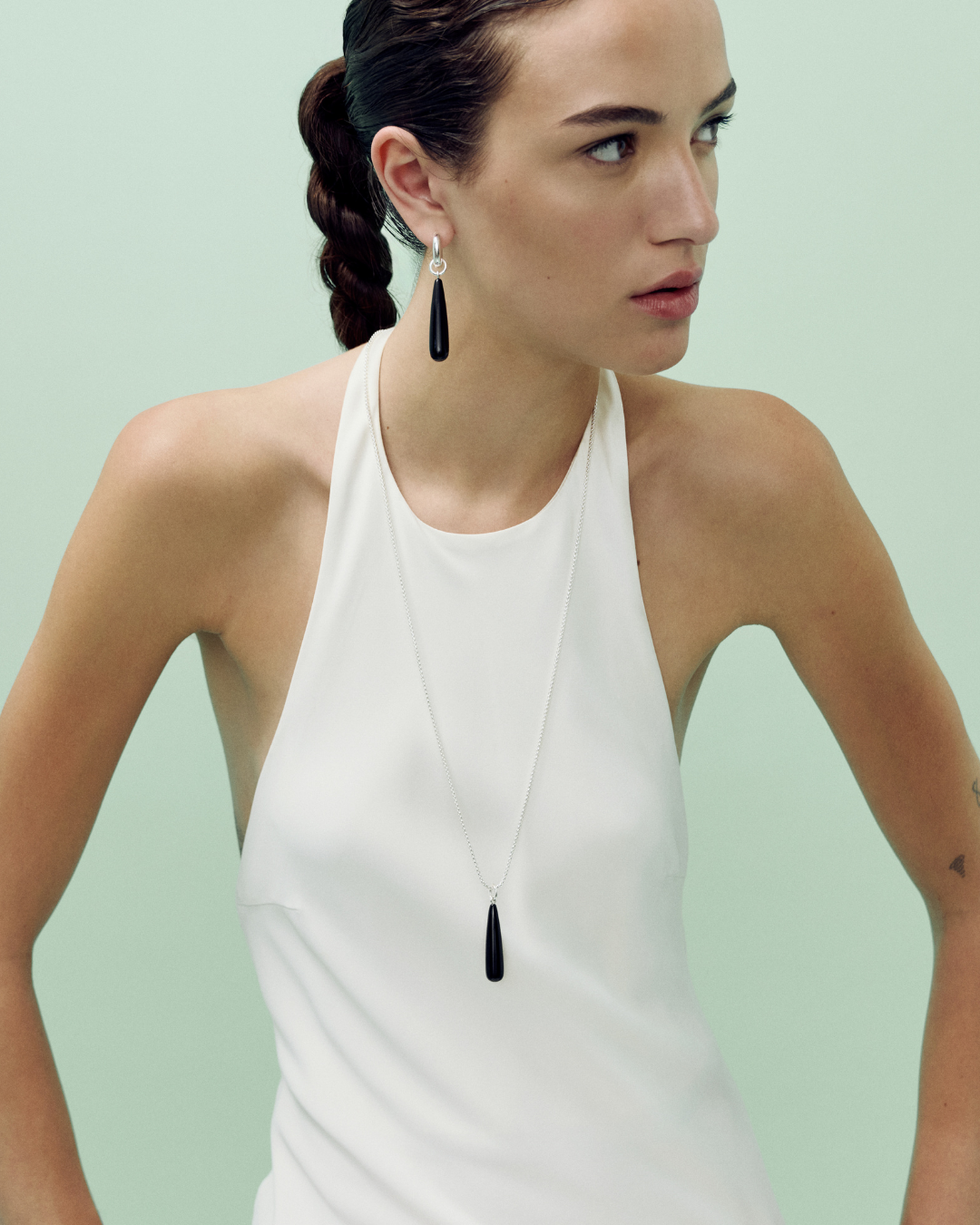 Onyx Teardrop Earrings