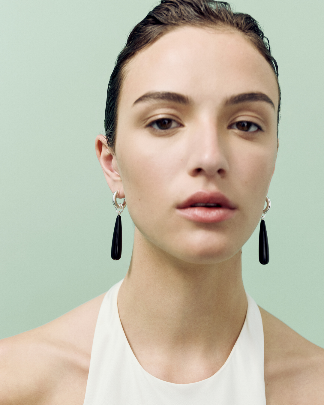 Onyx Teardrop Earrings