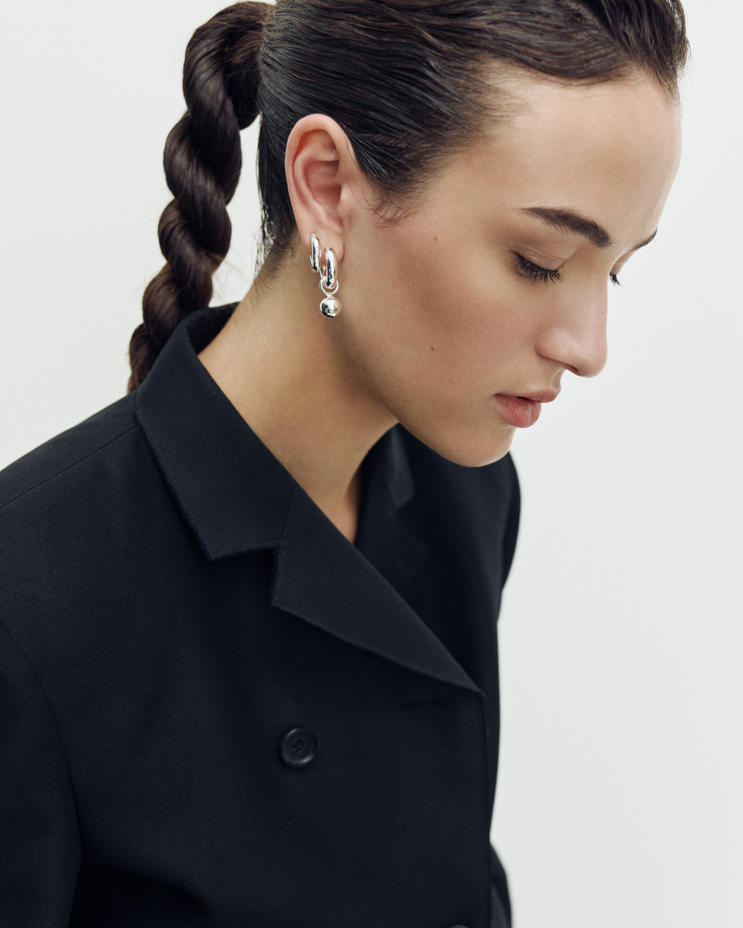 Electrum Earrings - Silver