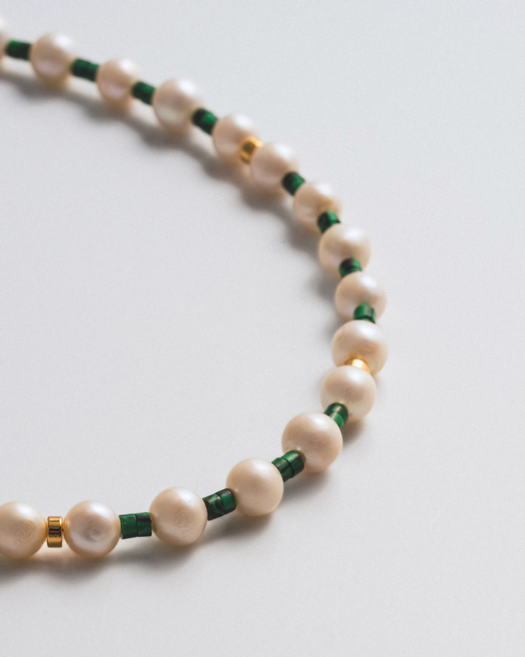 Malaquita Pearl Necklace