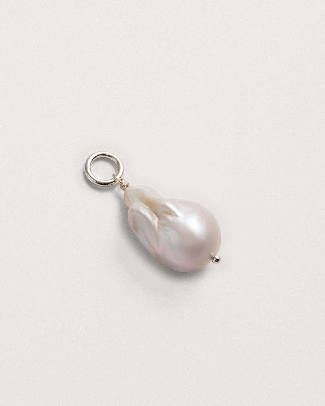 Baroque Pearl Charm - Silver
