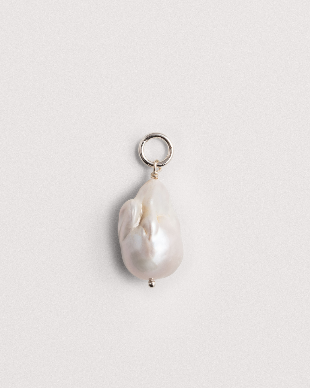 Baroque Pearl Charm - Silver