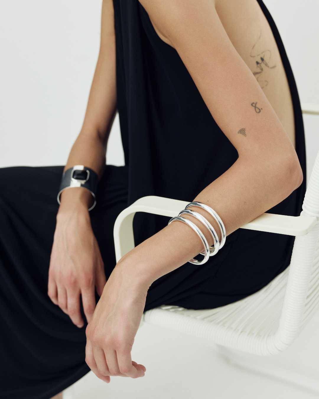 Dome Bangle - Silver