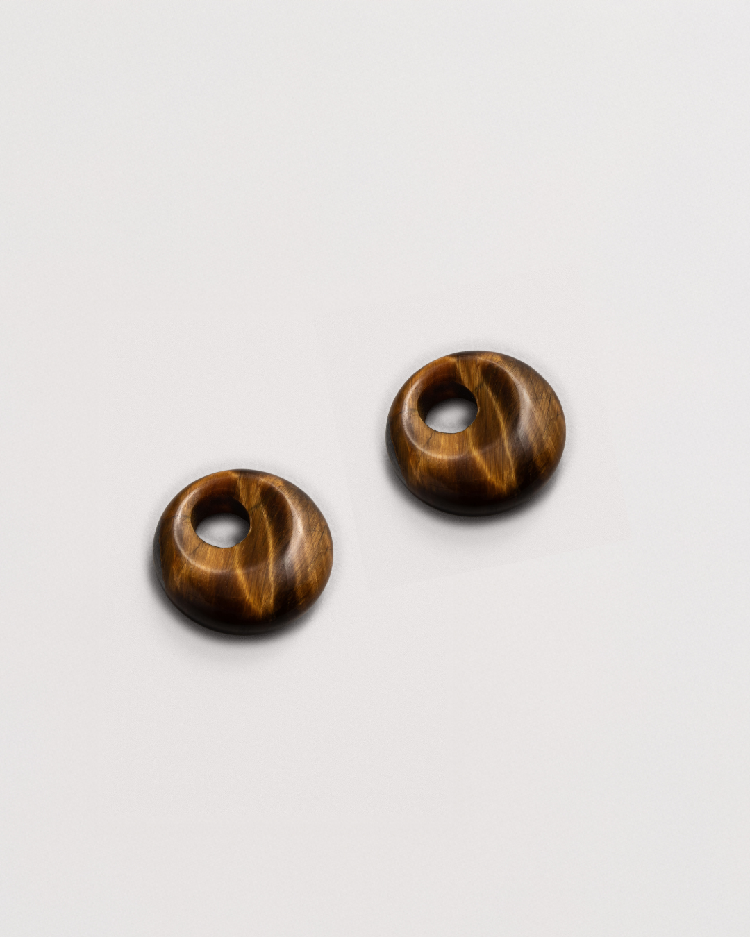 Tiger's Eye Doughnut Charms