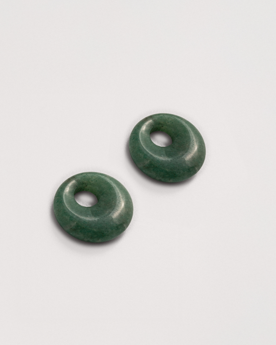 Green Aventurine Doughnut Charms