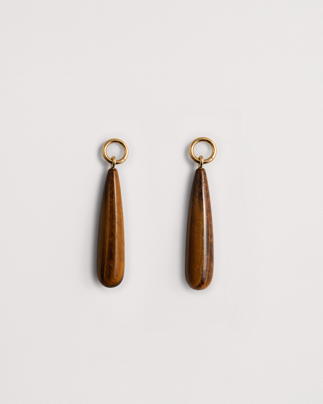Tiger's Eye Teardrop Charms