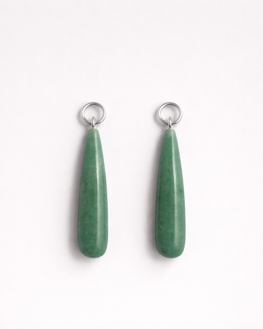 Green Aventurine Teardrop Charms