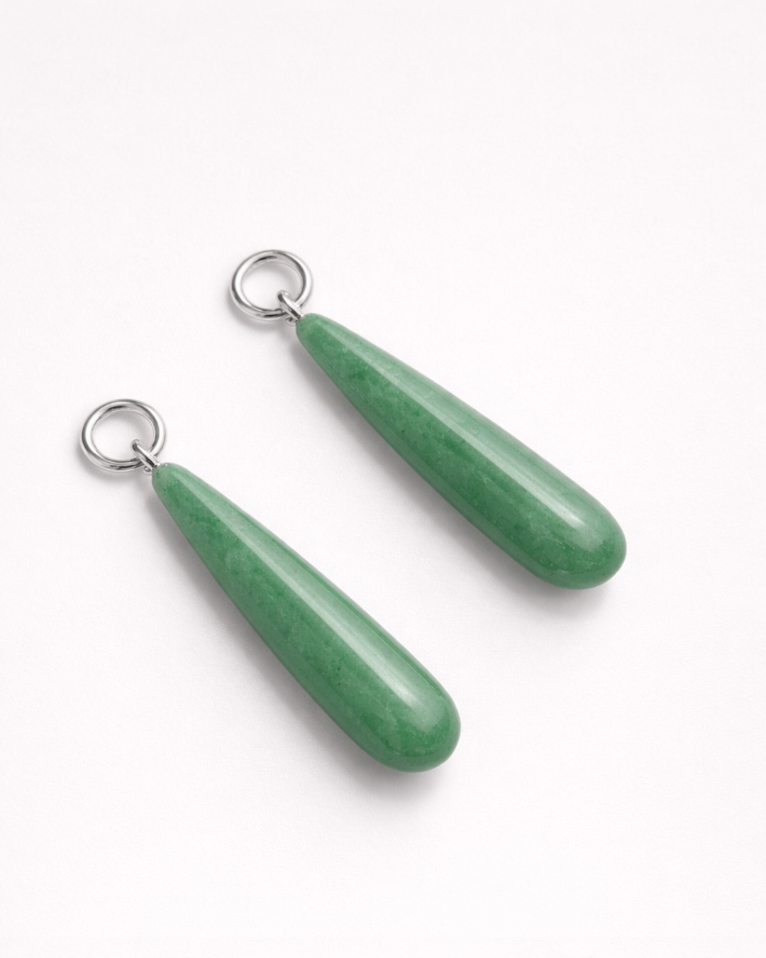 Green Aventurine Teardrop Charms