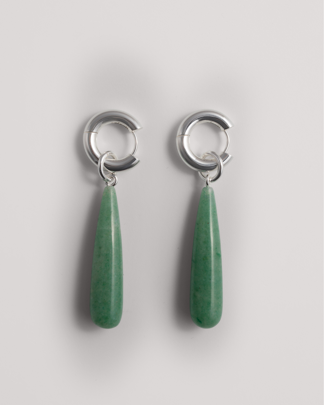 Green Aventurine Teardrop Earrings