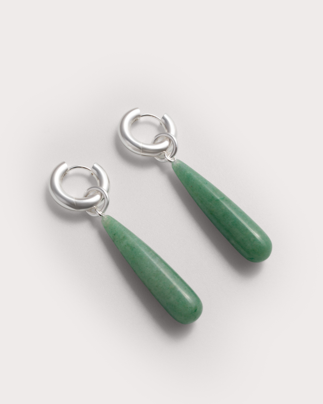 Green Aventurine Teardrop Earrings