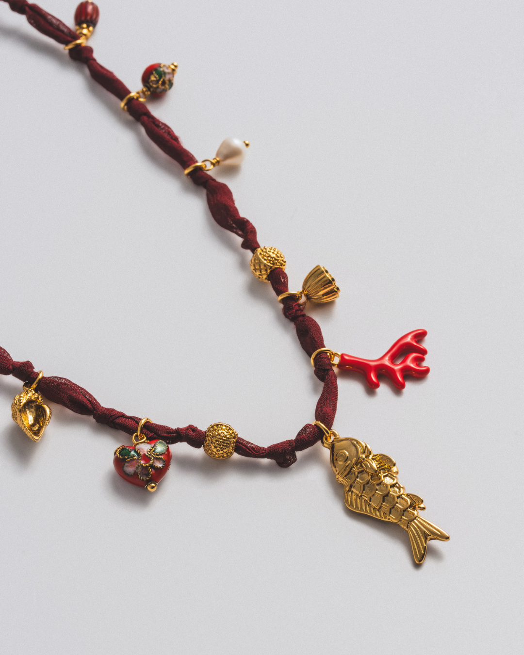 Salina Necklace - Red
