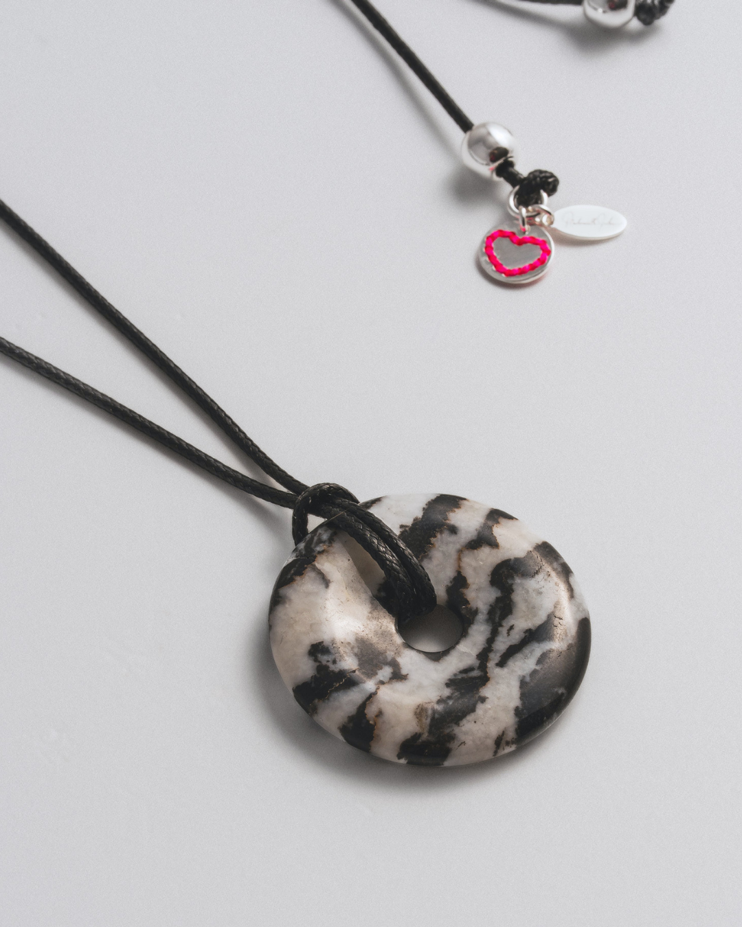 Zebra Jasper Cord Necklace