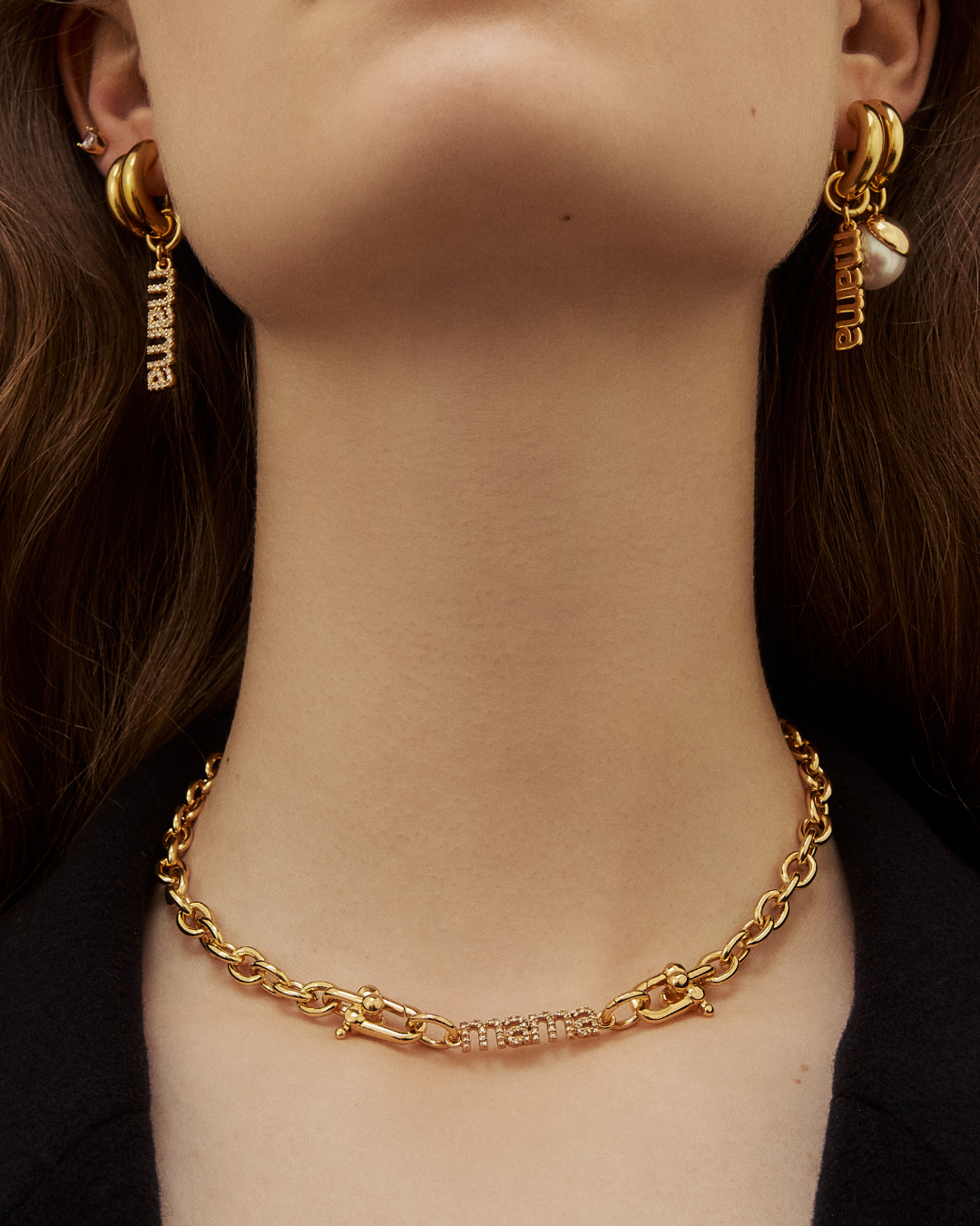 Cable Girl Necklace - Gold