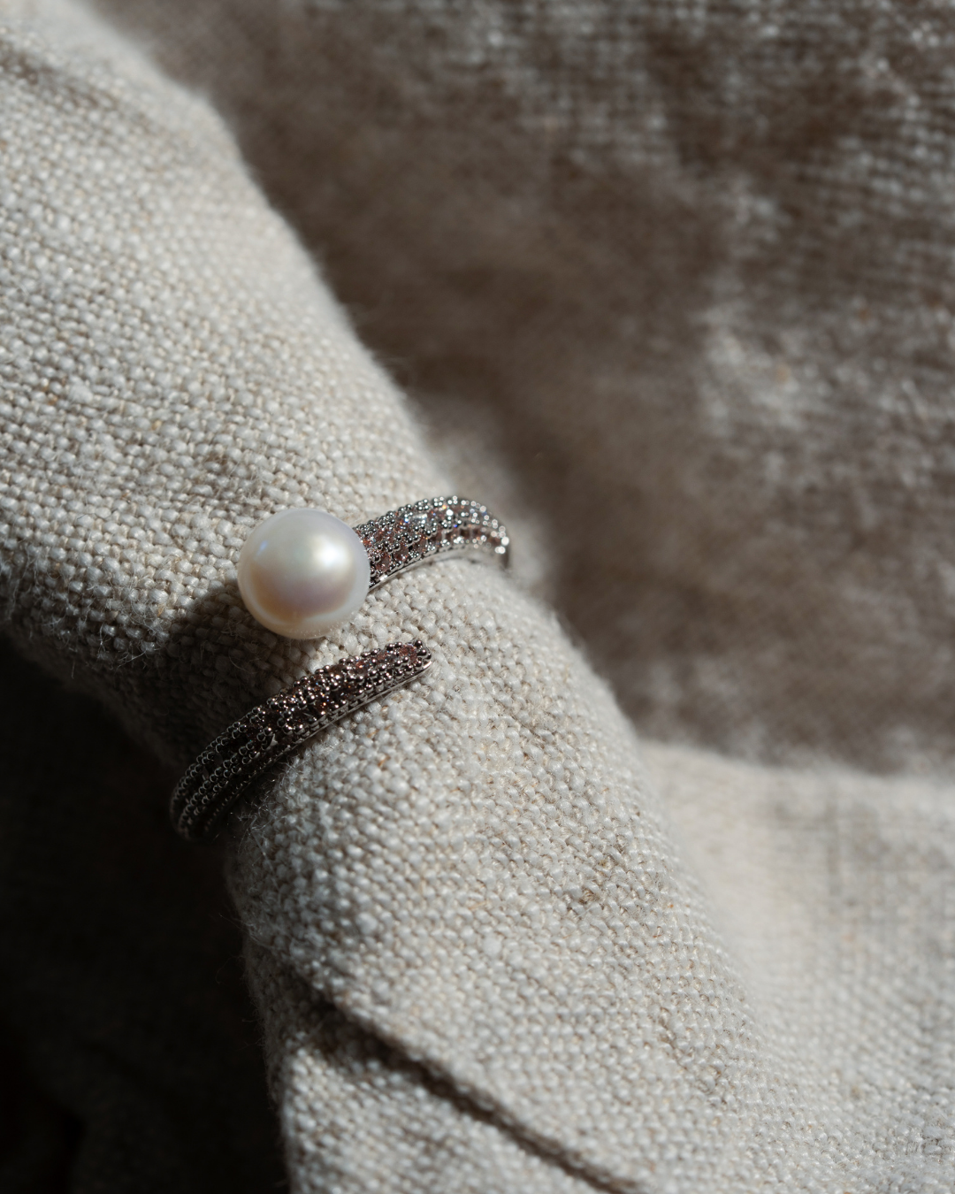 Pearly Ring - Silver