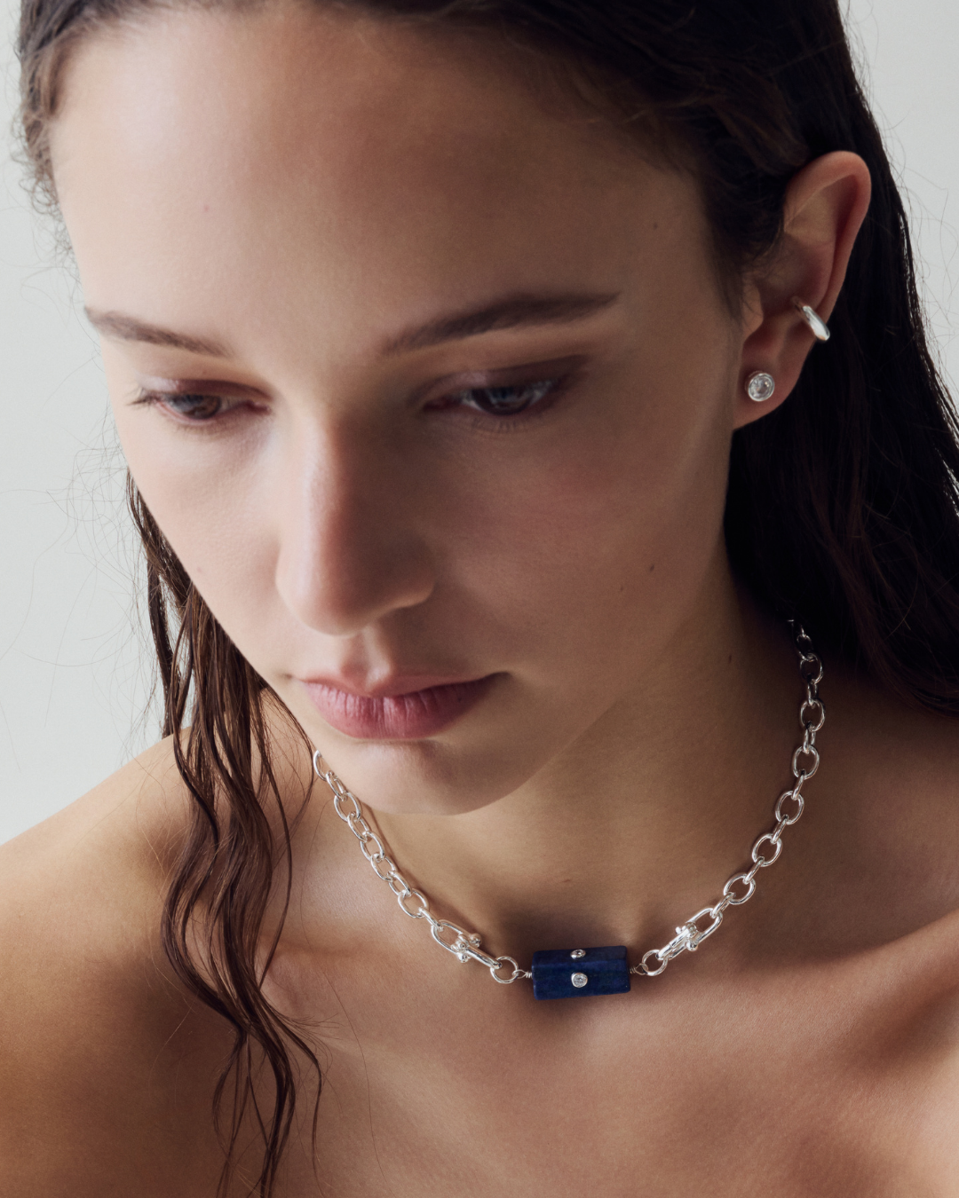 Lapis Lazuli Cable Girl Necklace