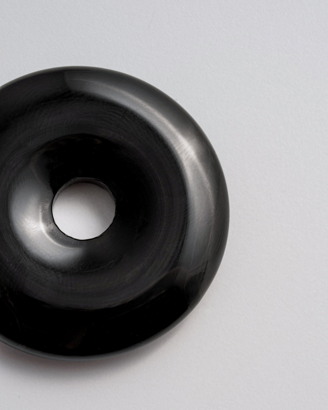 Onyx Doughnut Charm