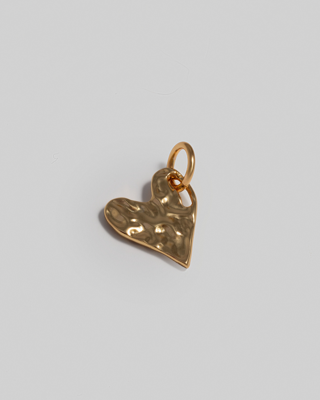 Mini Heartbeat Charm - Gold