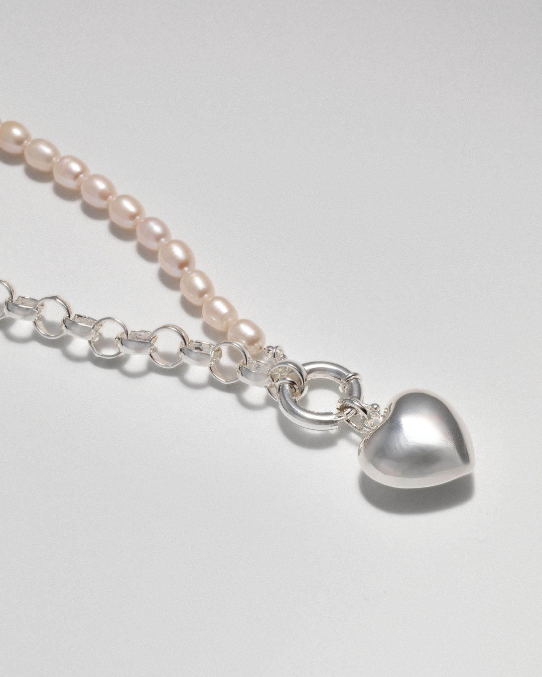 Pearl Talk Necklace - Silver