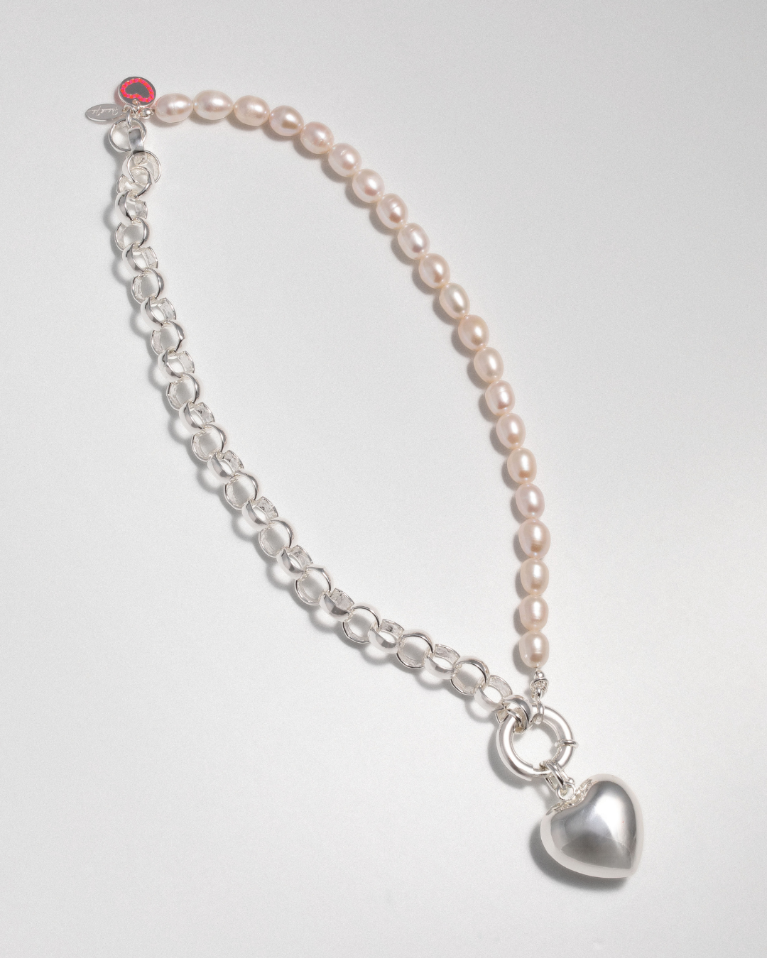 Pearl Talk Necklace - Silver
