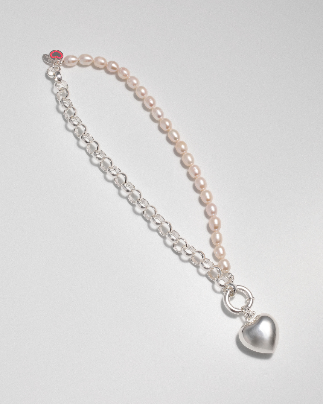 Pearl Talk Necklace - Silver