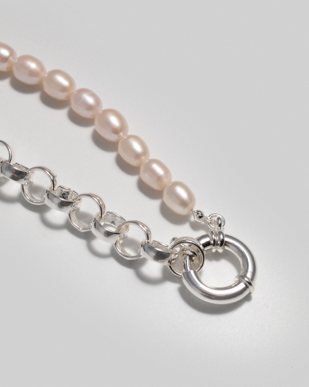 Pearl Talk Necklace - Silver