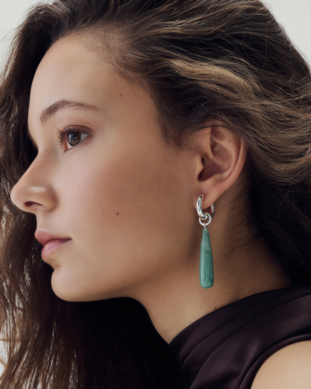 Green Aventurine Teardrop Earrings