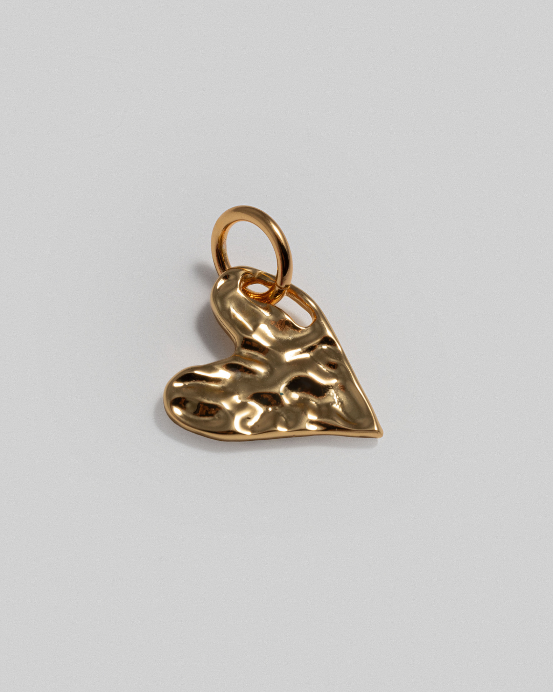 Mini Heartbeat Charm - Gold